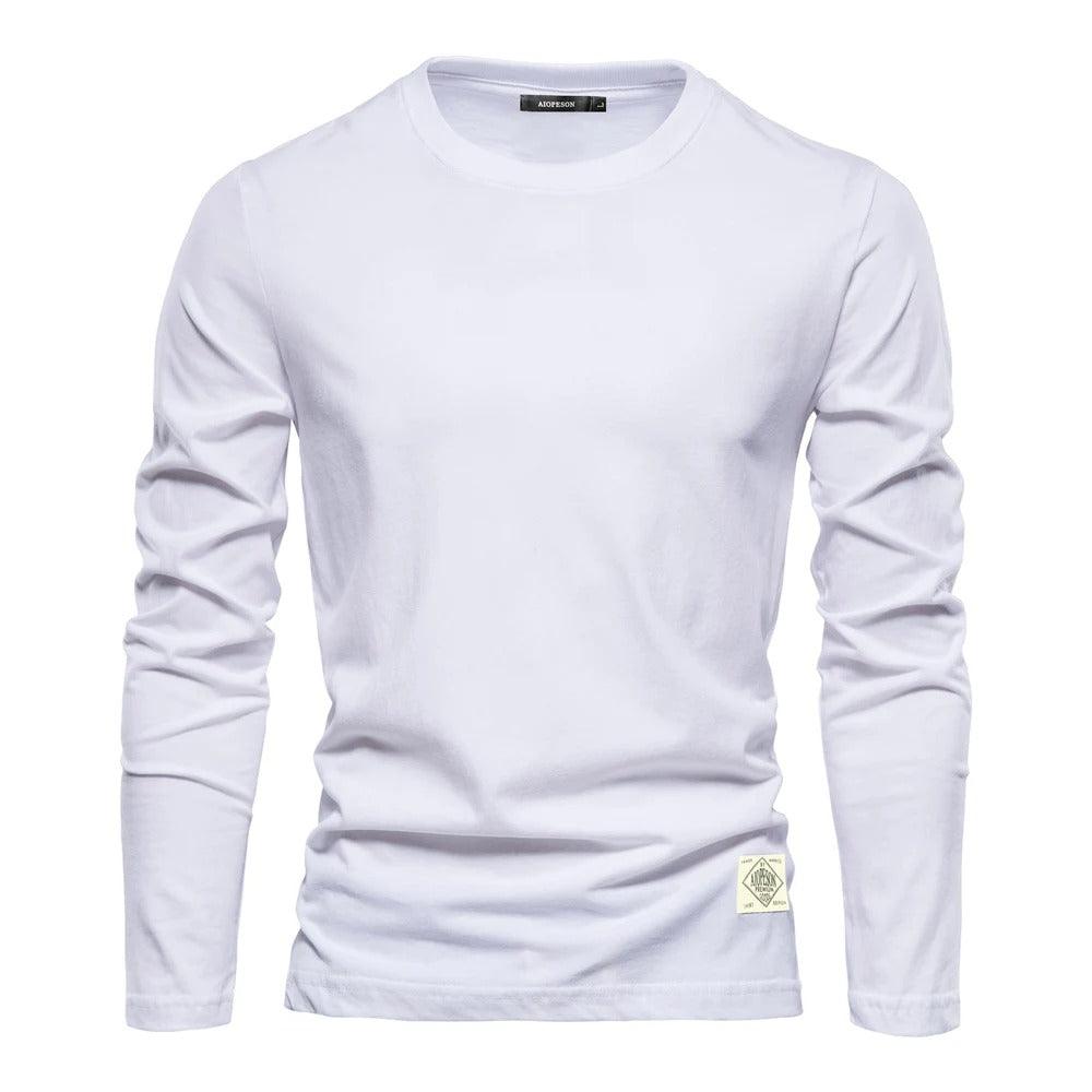 Men's Long Sleeve Shirt Solid Color