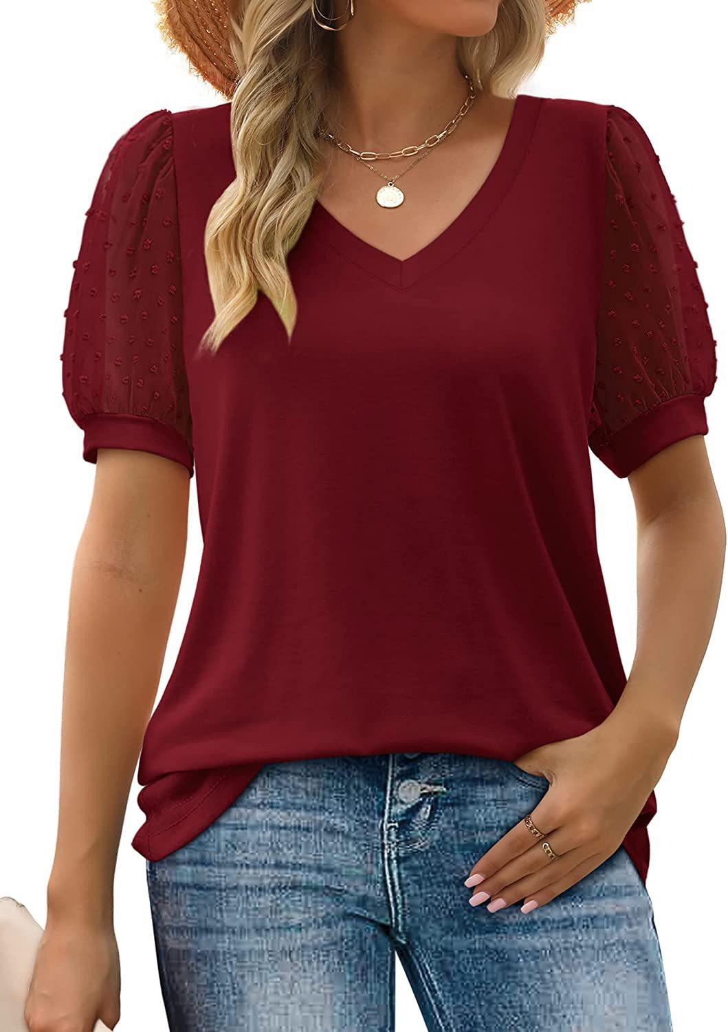 Women's V-Neck Elegant Top