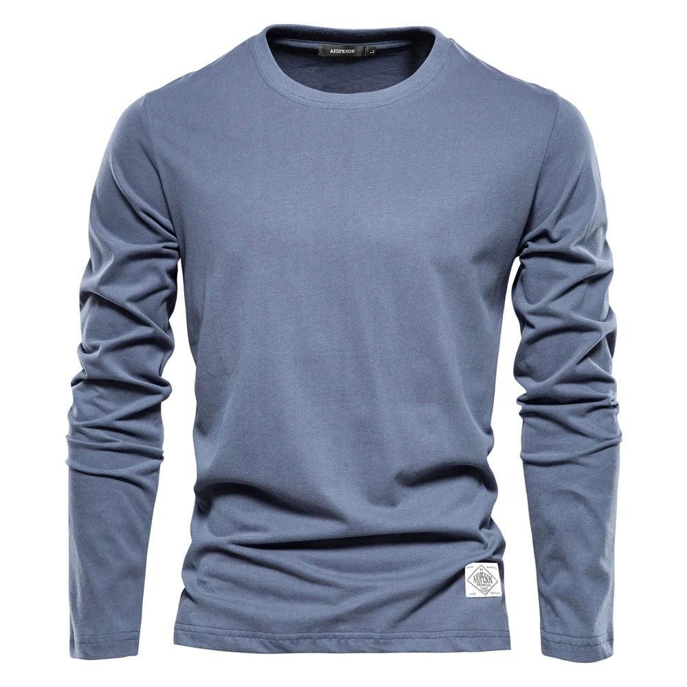 Men's Long Sleeve Shirt Solid Color