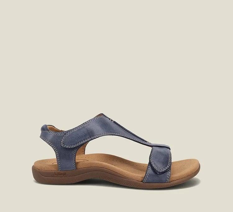 Women's Adjustable Leather Orthopedic Sandals with Arch Support