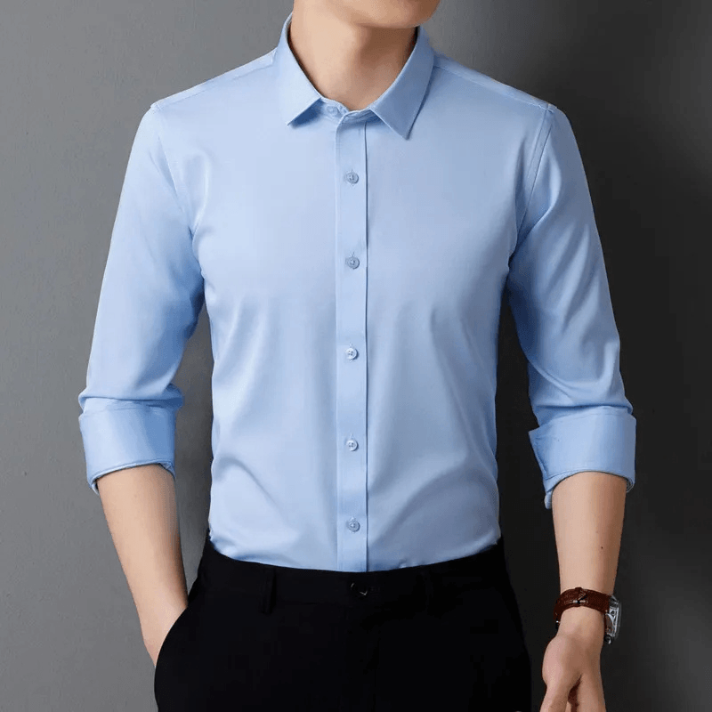 Men's Slim Fit Formal Shirt Long Sleeve
