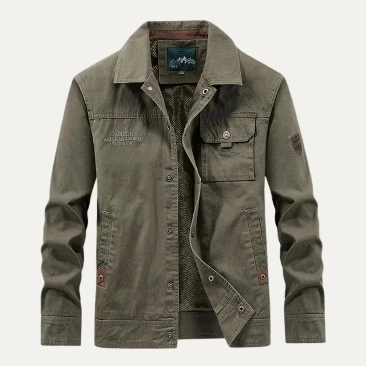 Men's Cargo Jacket Waterproof Multi-Pocket Design