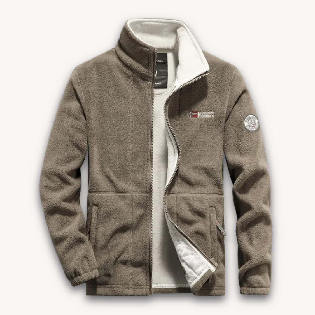 Men's Fleece Jacket Full-Zip Warm Winter Outdoor Coat