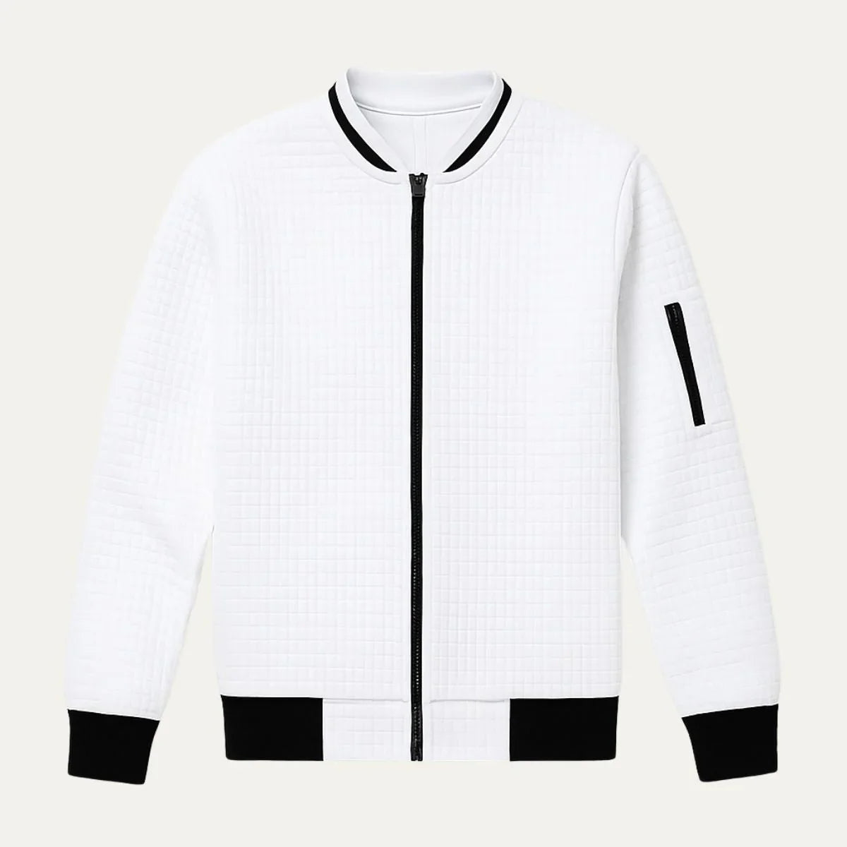 Men's Zip-Up Cotton Cardigan