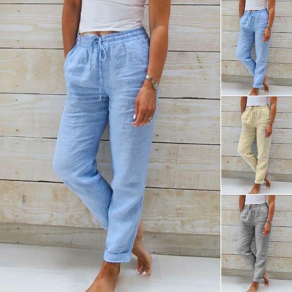 Women's Casual Trousers Elastic Waist Breathable Drawstring