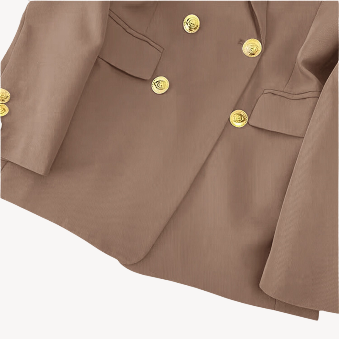 Women's Double-Breasted Blazer Classic Style