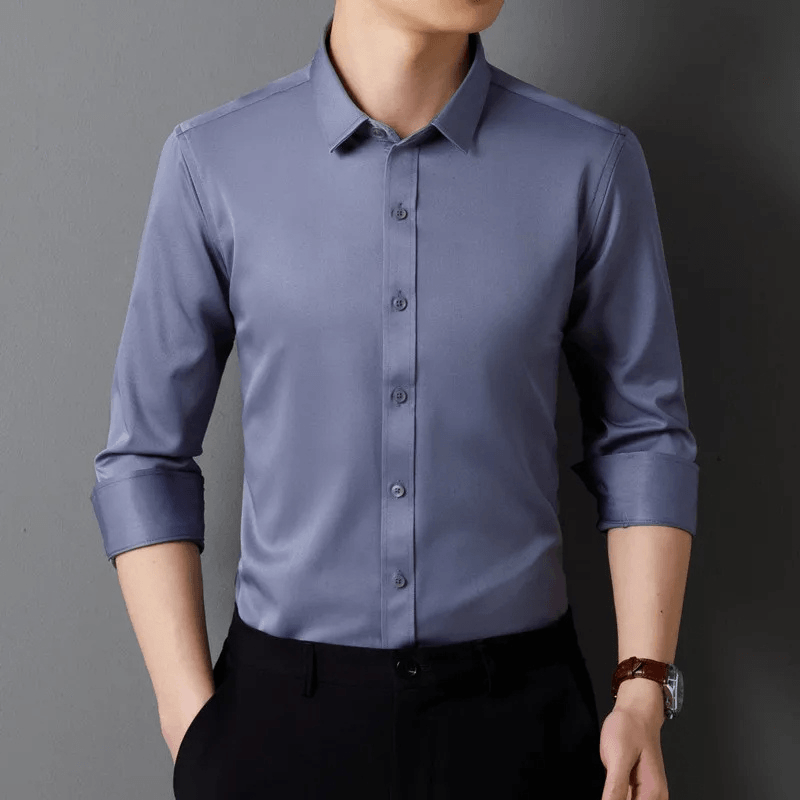 Men's Slim Fit Formal Shirt Long Sleeve