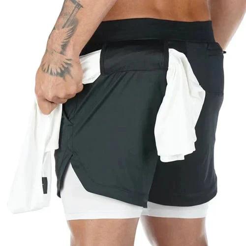 Men's Double Layer Fitness Shorts