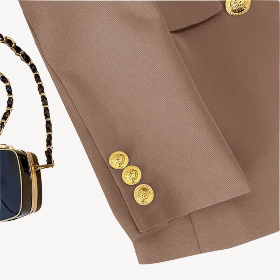 Women's Double-Breasted Blazer Classic Style