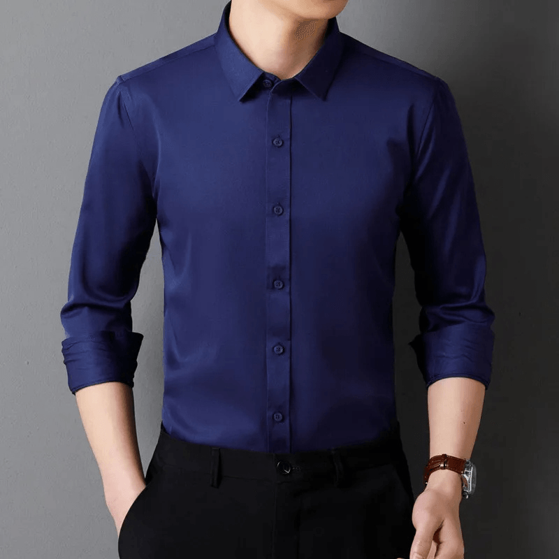 Men's Slim Fit Formal Shirt Long Sleeve