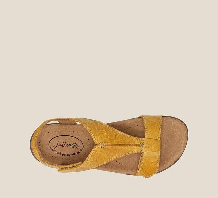 Women's Adjustable Leather Orthopedic Sandals with Arch Support