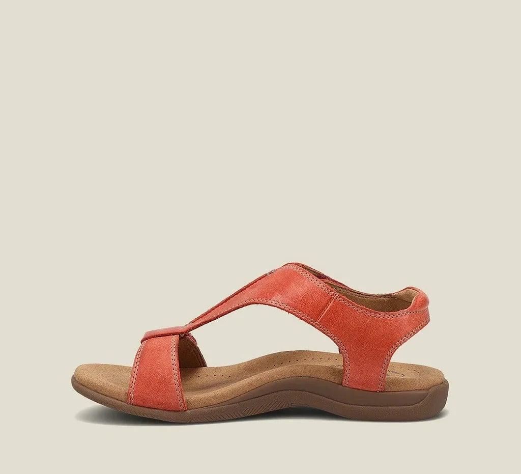 Women's Adjustable Leather Orthopedic Sandals with Arch Support