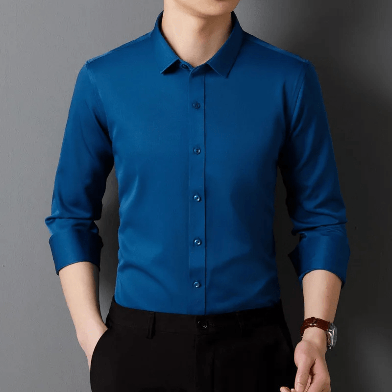 Men's Slim Fit Formal Shirt Long Sleeve