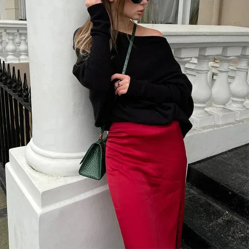 Women's Loose Sweater Modern Style Classic Fit