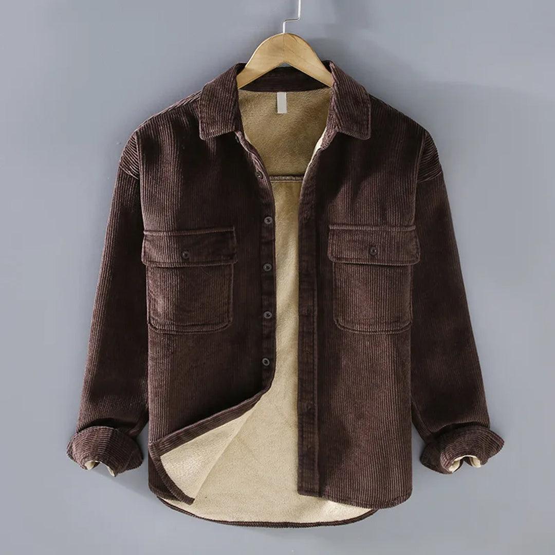 Men's Long Sleeve Corduroy Shirt Casual