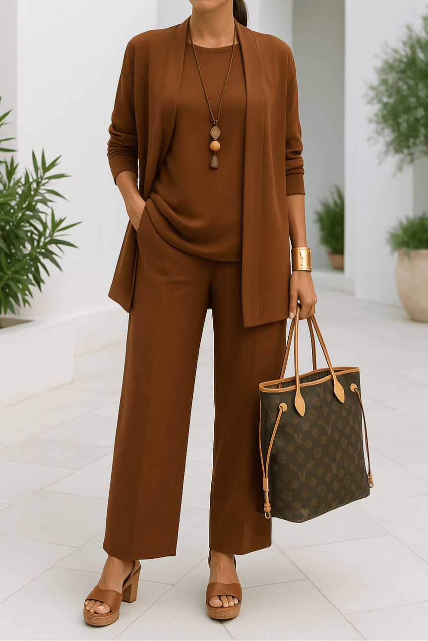 3-Piece Women's Pantsuit – Elegant & Versatile Ensemble