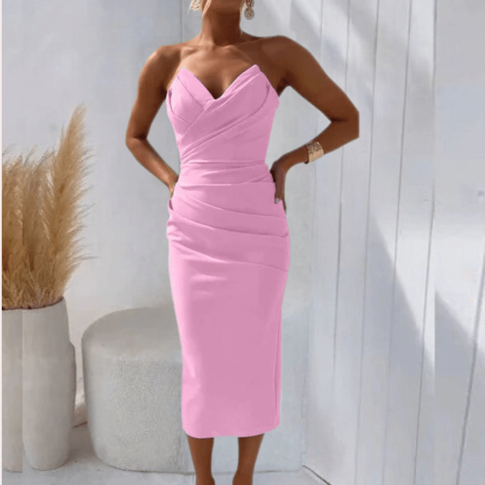 Women's Strapless Dress Lightweight Breathable