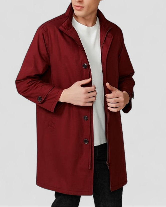 Men's Long Overcoat Anti-Radiation Shielding
