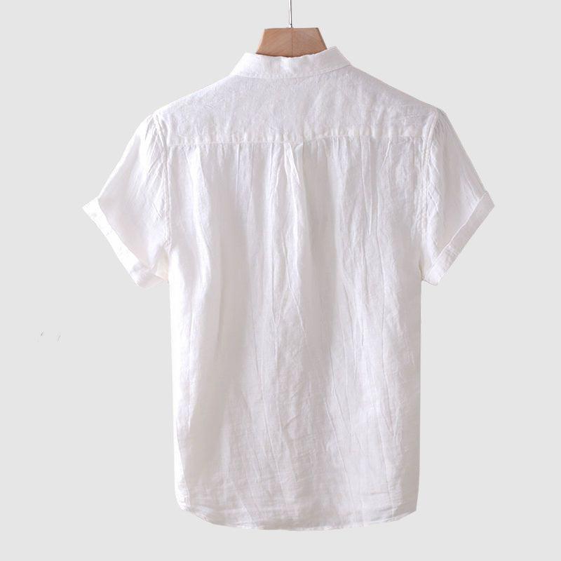 Men's Short Sleeve Slap Collar Shirt