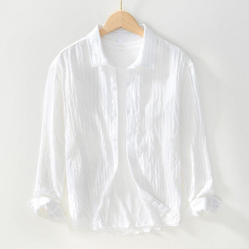Men’s Long Sleeve Button-Up Shirt 100% Cotton Regular Fit