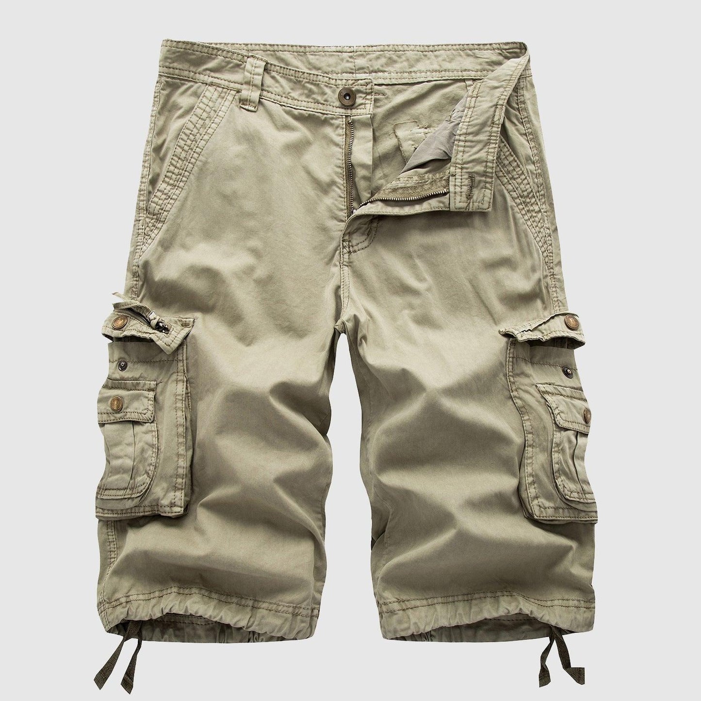 Men's Cargo Shorts Durable Knee-Length Casual Wear