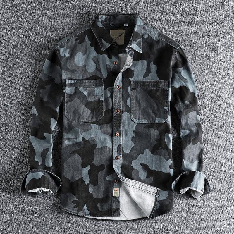 Men's Cargo Shirt Camouflage Print