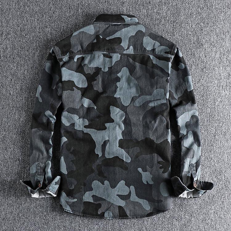 Men's Cargo Shirt Camouflage Print