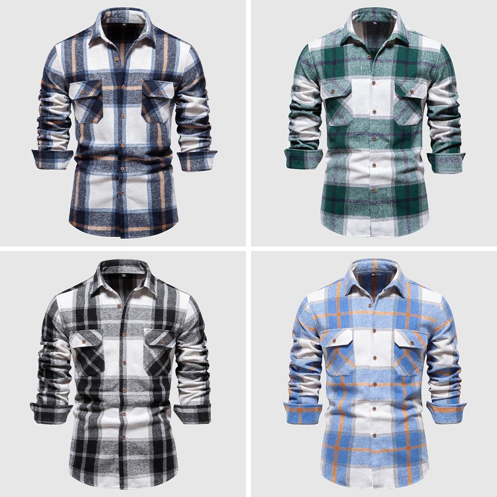Men's Plaid Flannel Lumberjack Shirt