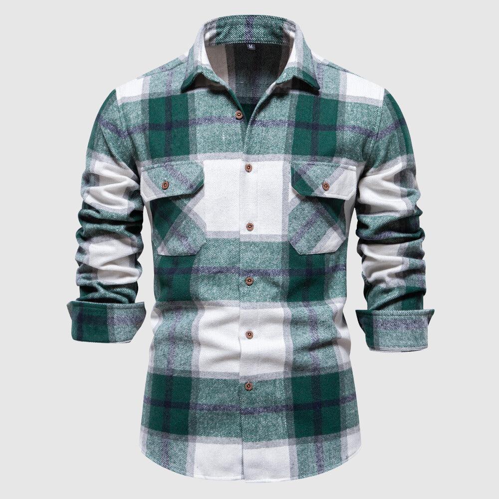 Men's Plaid Flannel Lumberjack Shirt