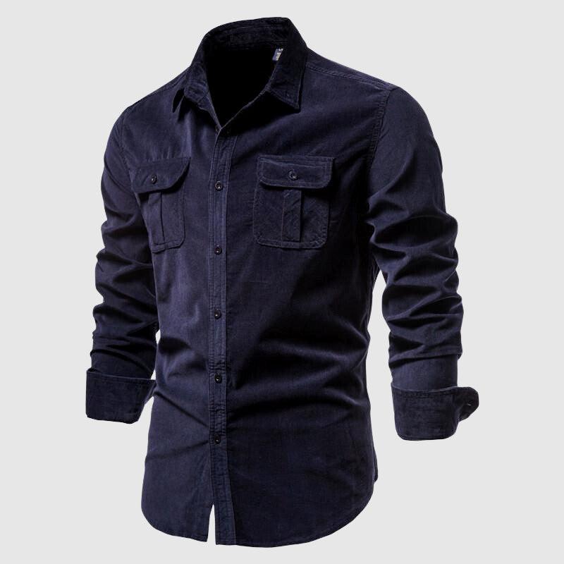 Men's Slim Fit Single-Knit Casual Shirt