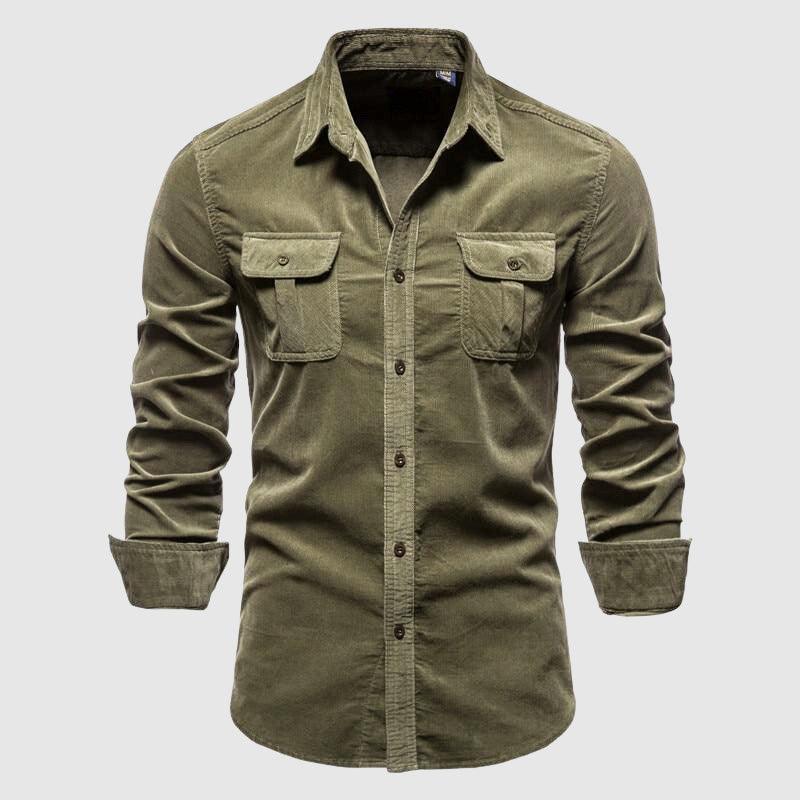 Men's Slim Fit Single-Knit Casual Shirt