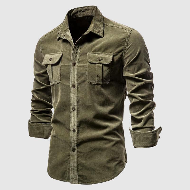 Men's Slim Fit Single-Knit Casual Shirt