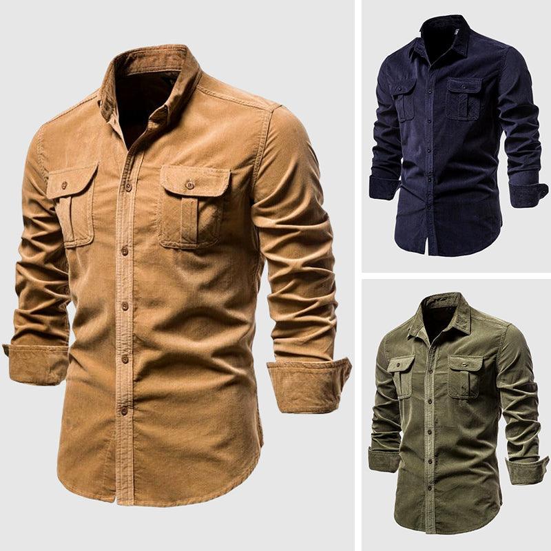 Men's Slim Fit Single-Knit Casual Shirt