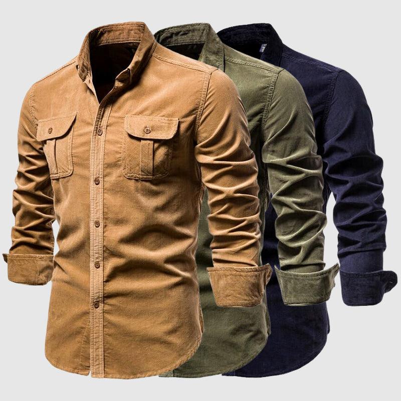 Men's Slim Fit Single-Knit Casual Shirt