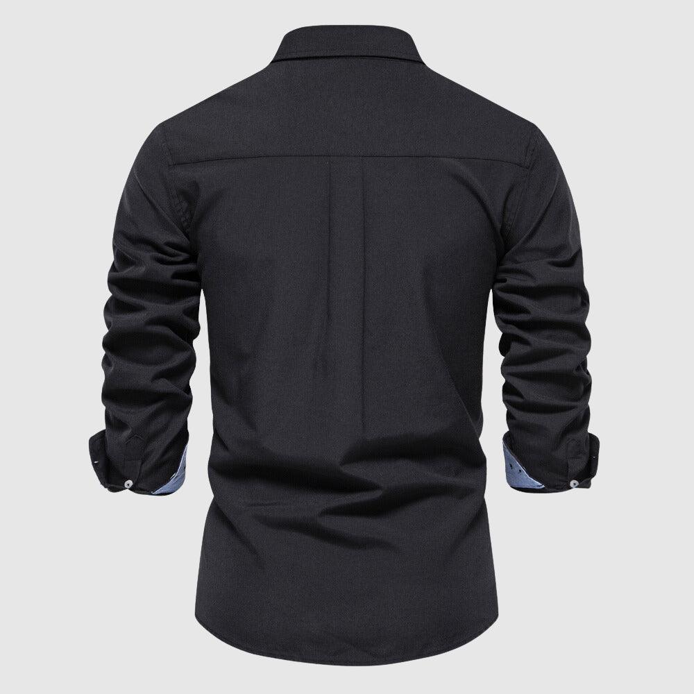 Men's Long Sleeve Casual Oxford Shirt