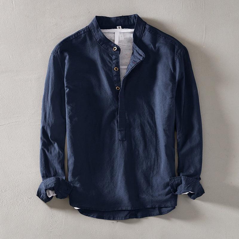 Men's Casual Long Sleeve Shirt Standard Collar