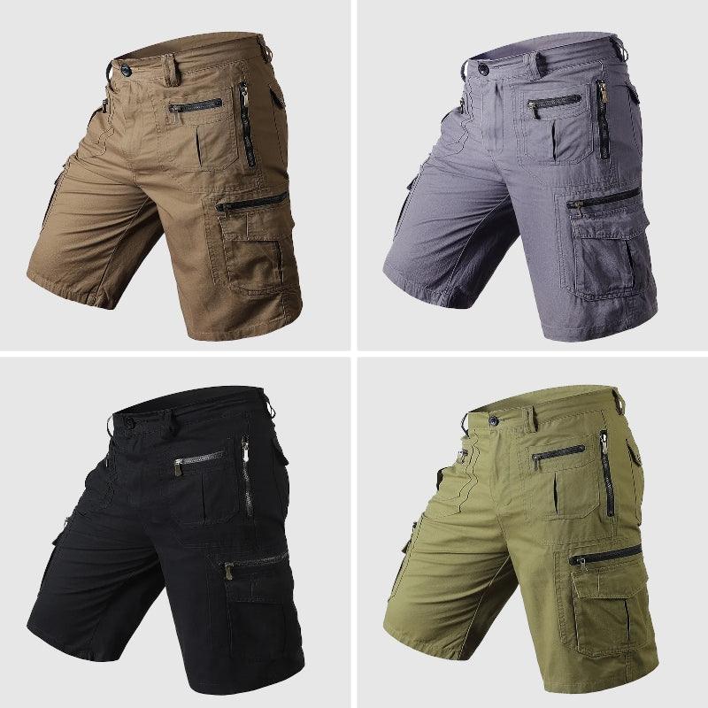 Men's Knee Length Cargo Shorts Multi-Pocket Durable