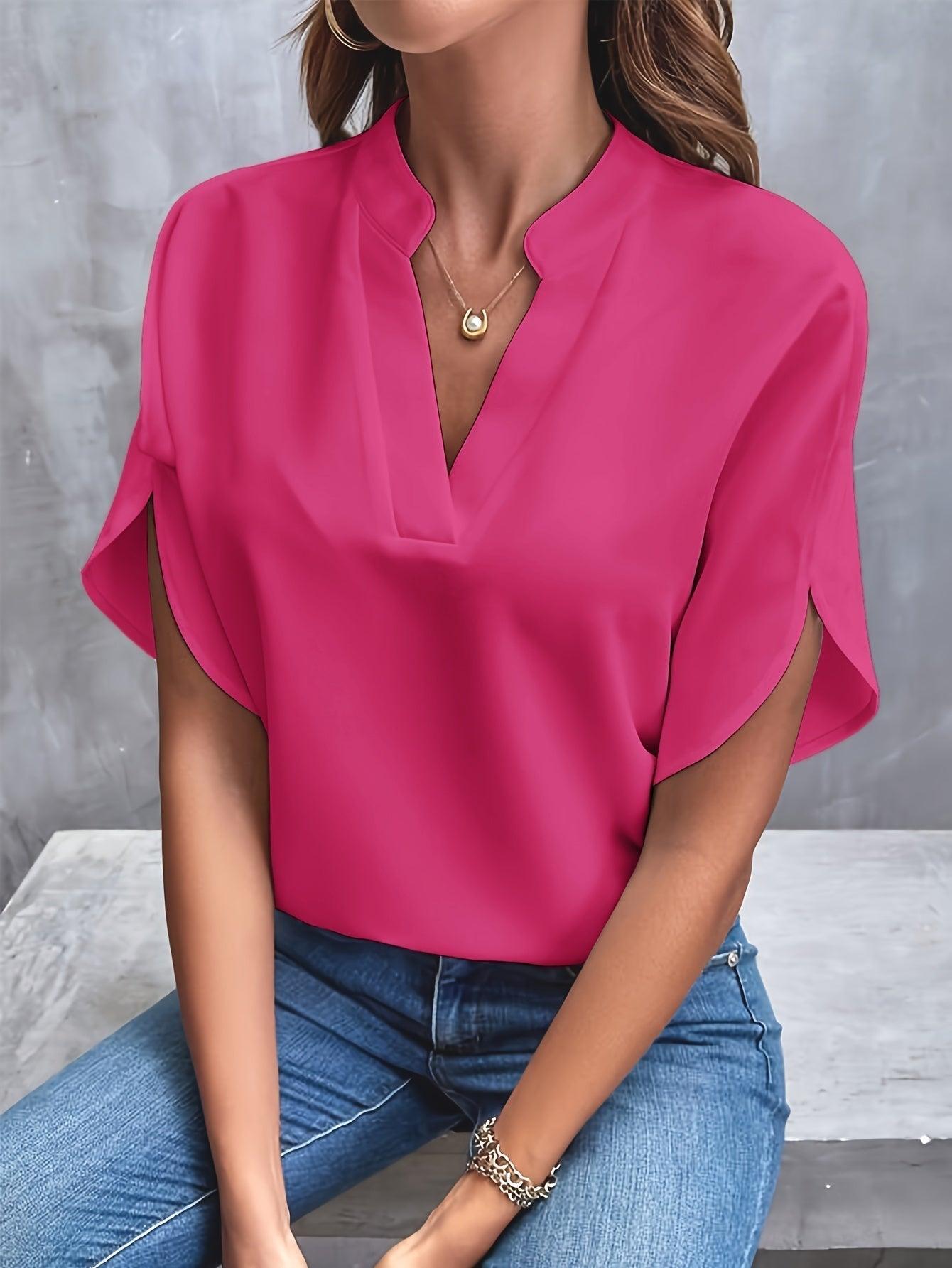 Women's V-Neck Elegant Blouse