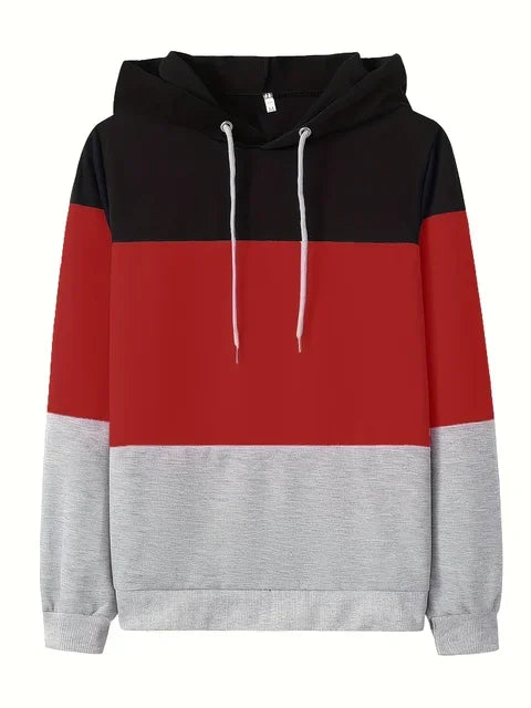 Women's Color Block Sweatshirt Long Sleeve Relaxed Fit