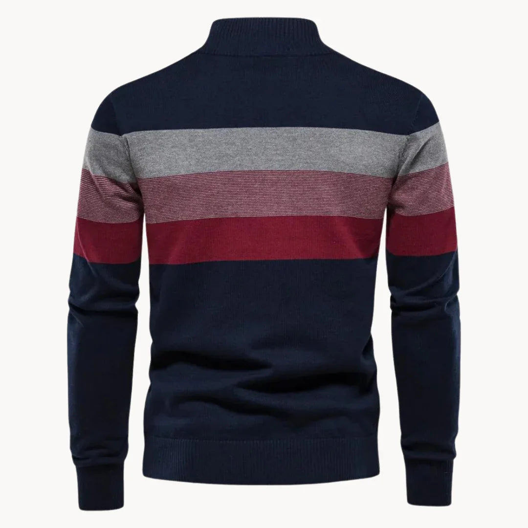 Men's Quarter-Zip Sweater Knit