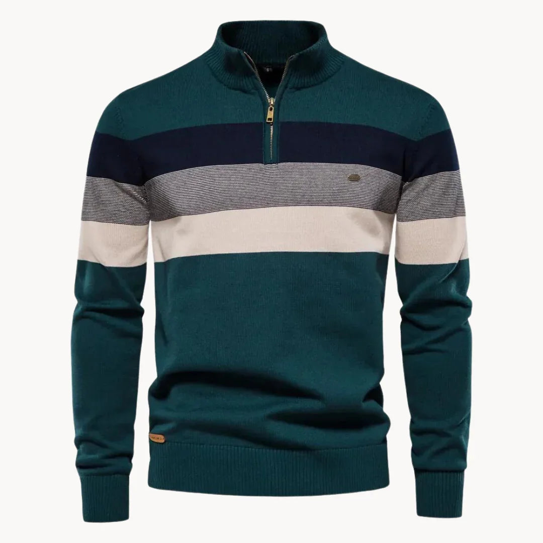 Men's Quarter-Zip Sweater Knit