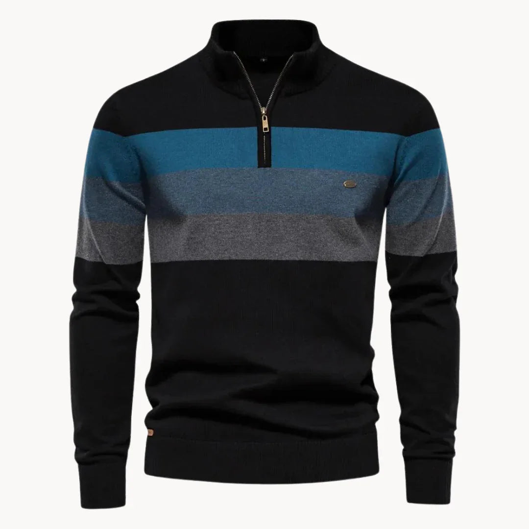 Men's Quarter-Zip Sweater Knit