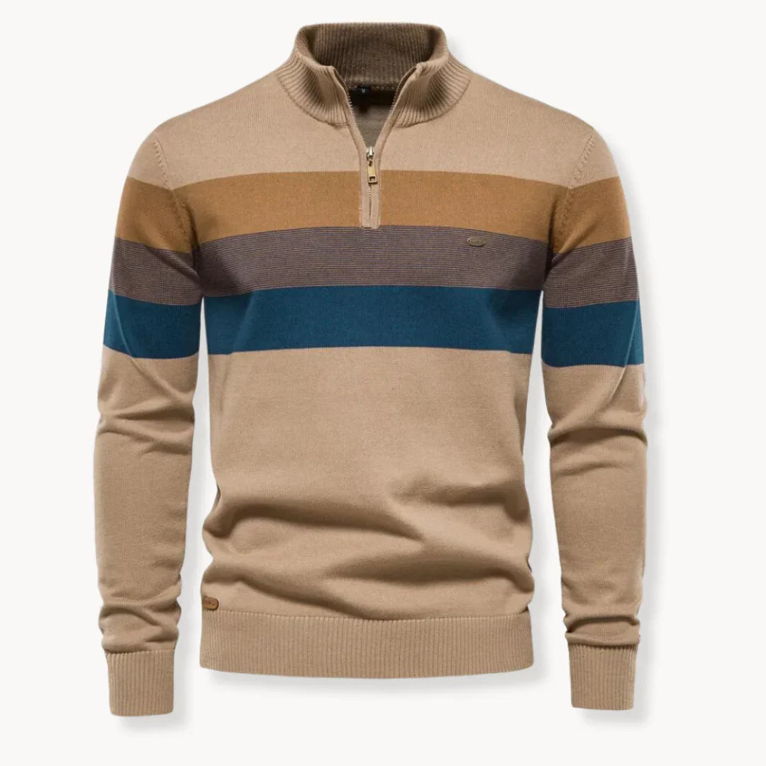 Men's Quarter-Zip Sweater Knit