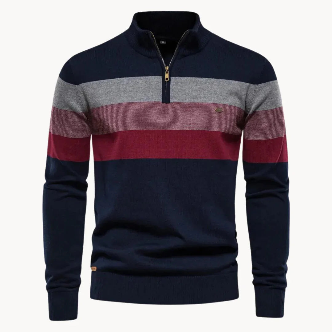 Men's Quarter-Zip Sweater Knit