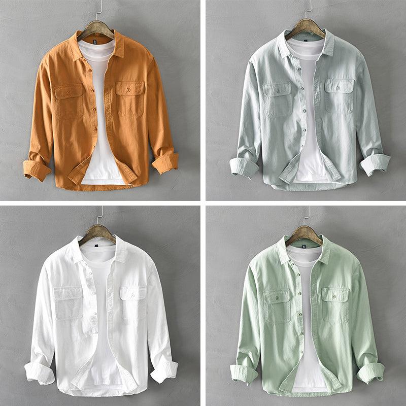 Men's Long Sleeve Casual Shirt Cotton