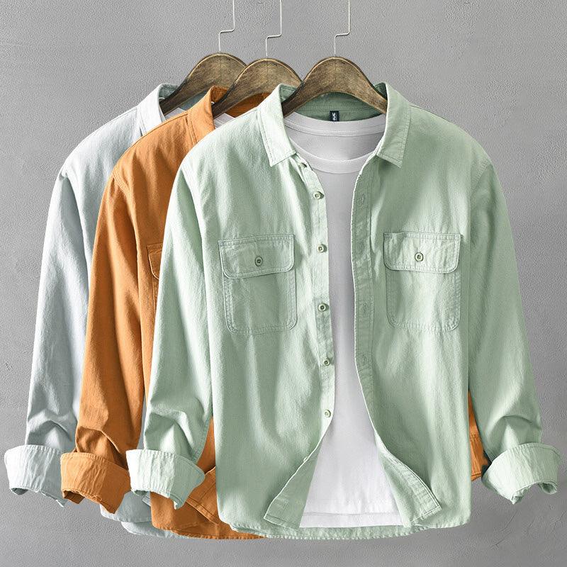 Men's Long Sleeve Casual Shirt Cotton