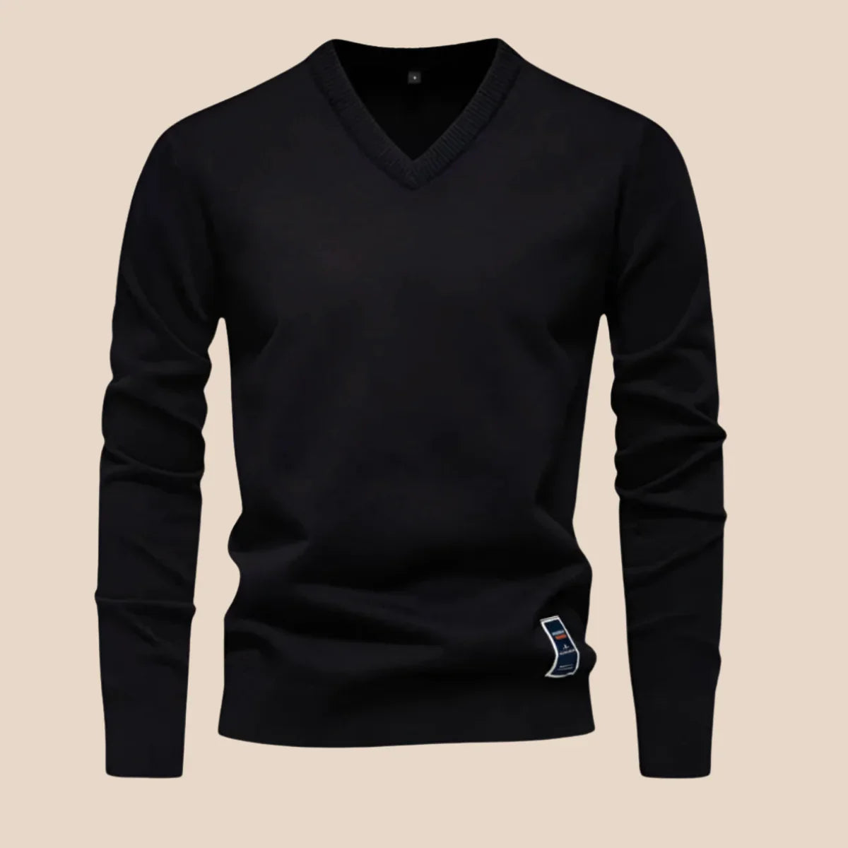 Men's V-Neck Jumper Knit Sweater
