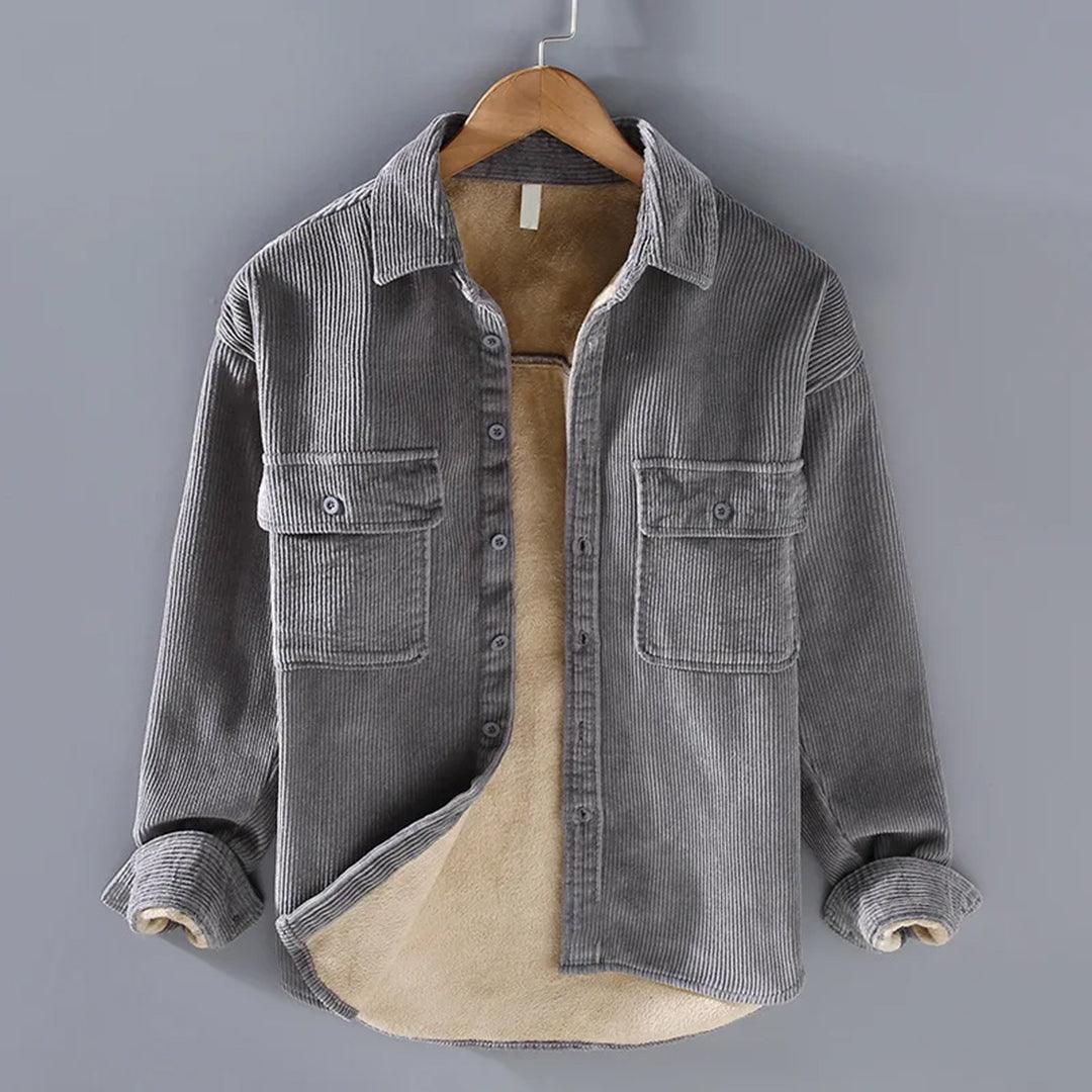Men's Long Sleeve Corduroy Shirt Casual
