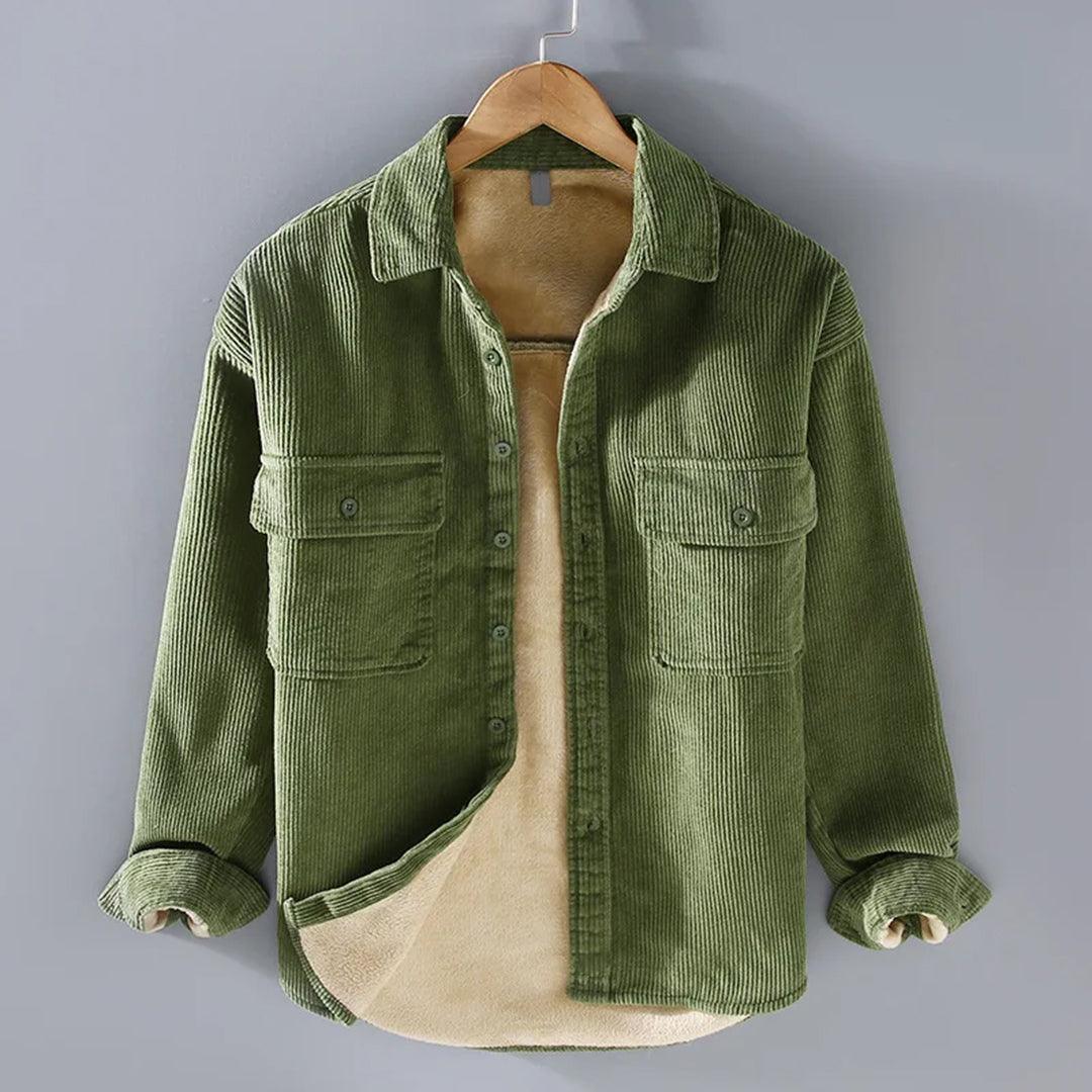 Men's Long Sleeve Corduroy Shirt Casual