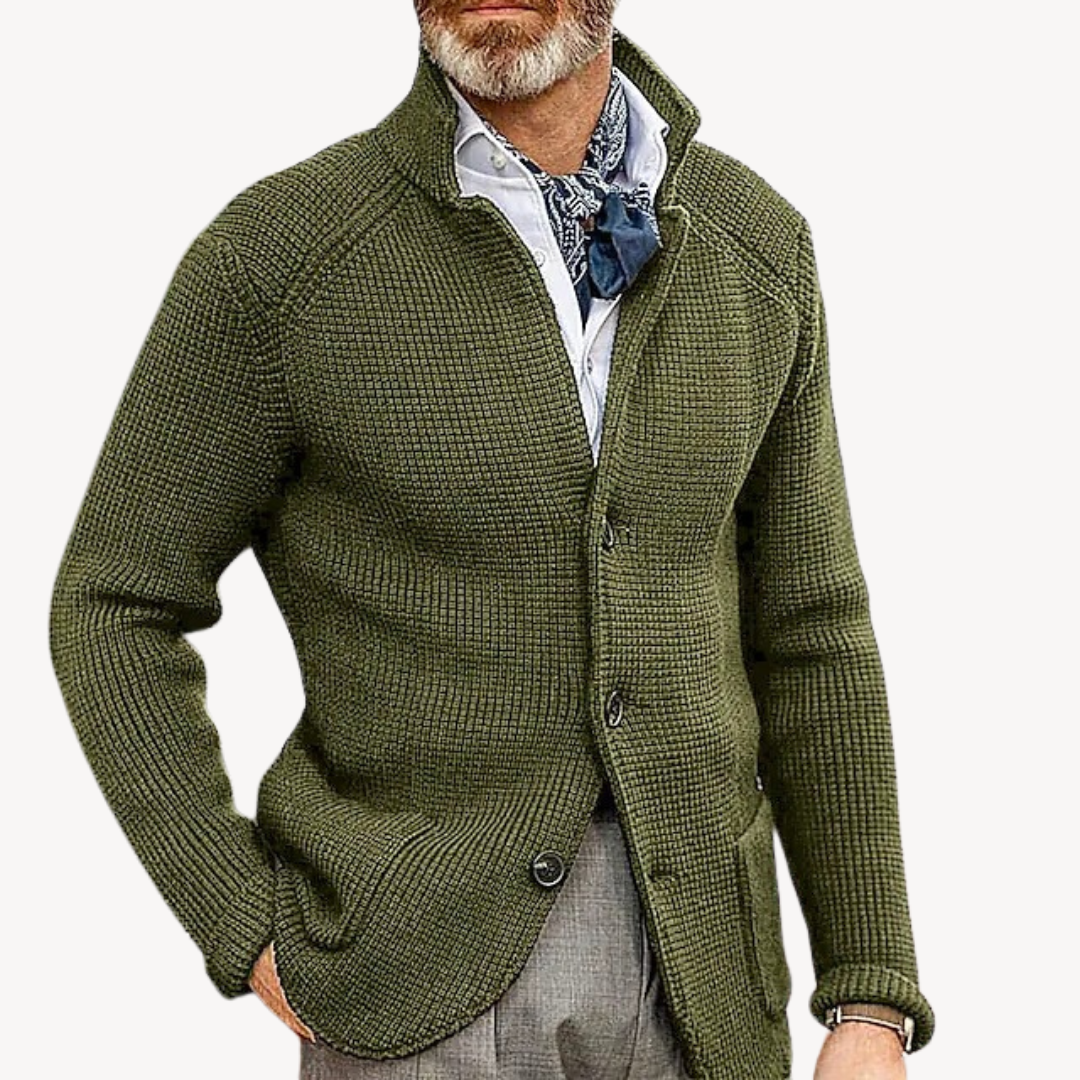 Men's Cardigan Knitted Wool